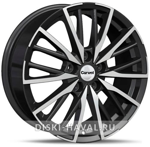 Диск Carwel Агма черный с полировкой