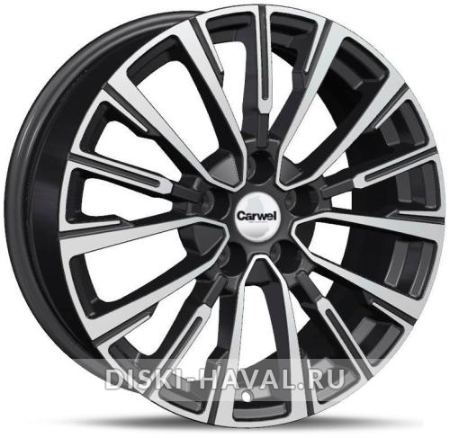 Диск Carwel Базан черный с полировкой