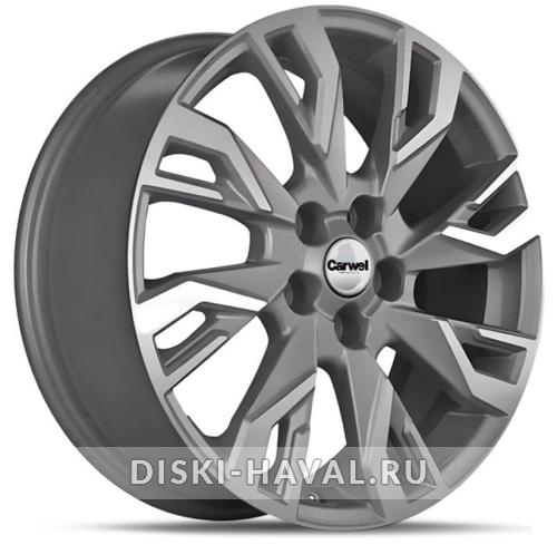 Диск Carwel Чеко серый с полировкой