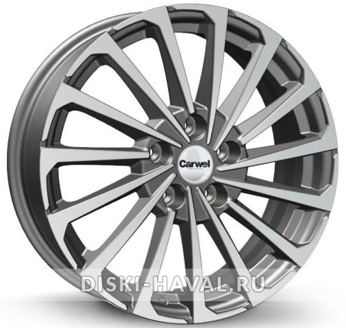 Диск Carwel Кагра серый с полировкой