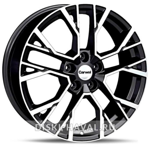 Диск Carwel Камак черный с полировкой