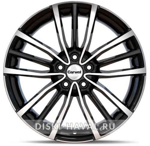 Диск Carwel Крет черный с полировкой
