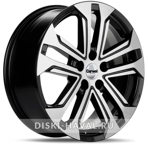 Диск Carwel Куж черный с полировкой