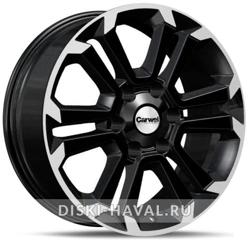 Диск Carwel Лиард черный с полировкой