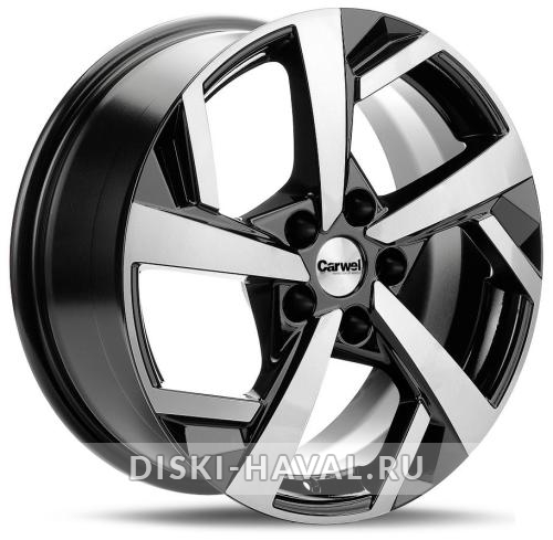 Диск Carwel Тенис черный с полировкой