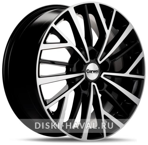 Диск Carwel Токо черный с полировкой