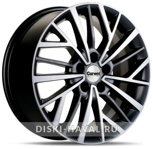 Диск Carwel Токо серый с полировкой