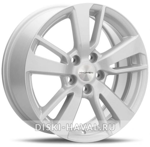 Диск Khomen Wheels KHW1704 серебристый с полировкой
