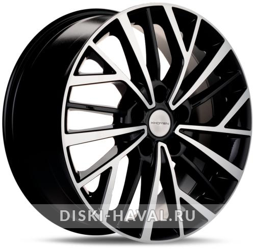 Диск Khomen Wheels KHW1717 черный с полировкой