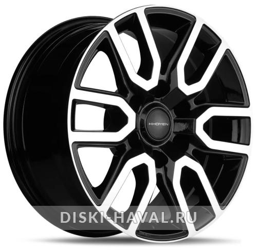 Диск Khomen Wheels KHW1723 черный с полировкой
