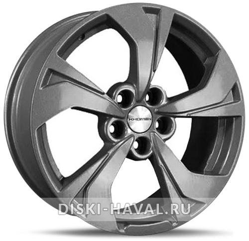 Диск Khomen Wheels KHW1724 серый с полировкой