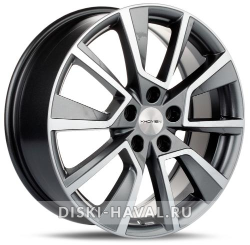 Диск Khomen Wheels KHW1802 серый с полировкой