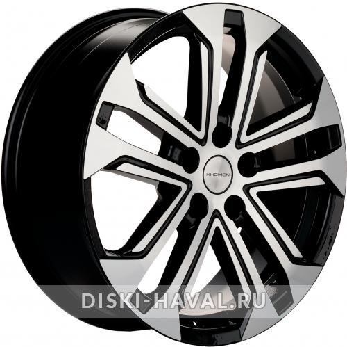Диск Khomen Wheels KHW1803 черный с полировкой