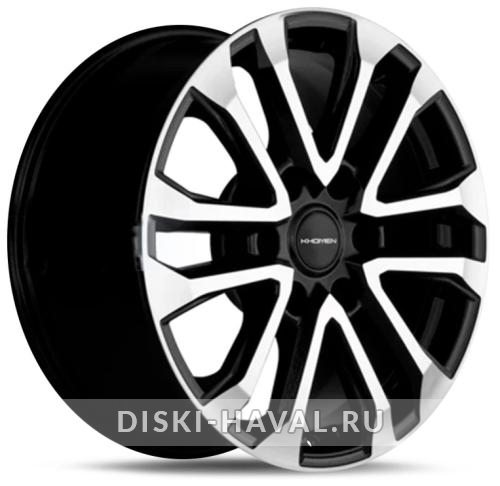Диск Khomen Wheels KHW1805 черный с полировкой