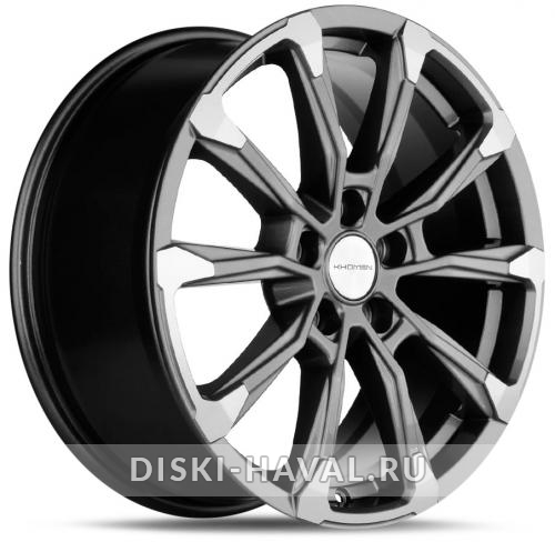 Диск Khomen Wheels KHW1808 серый с полировкой