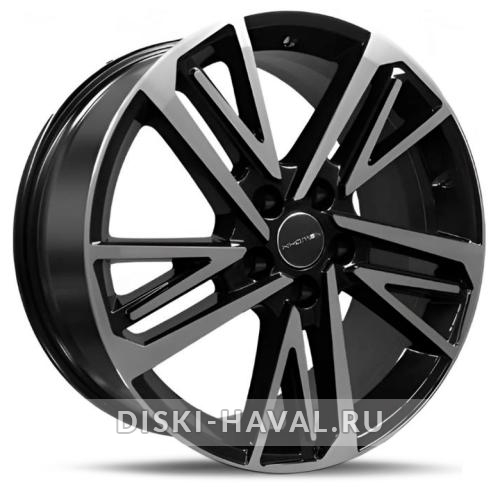 Диск Khomen Wheels KHW1815 черный с полировкой