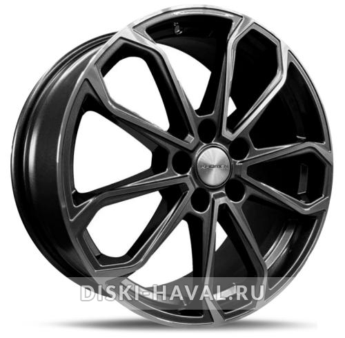 Диск Khomen Wheels KHW1816 серый с полировкой