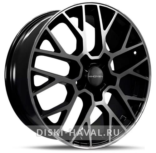 Диск Khomen Wheels KHW1818 черный с полировкой