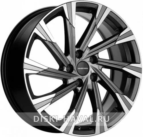 Диск Khomen Wheels KHW1901 серый с полировкой