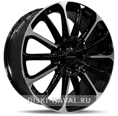 Диск Khomen Wheels KHW1910 черный с полировкой