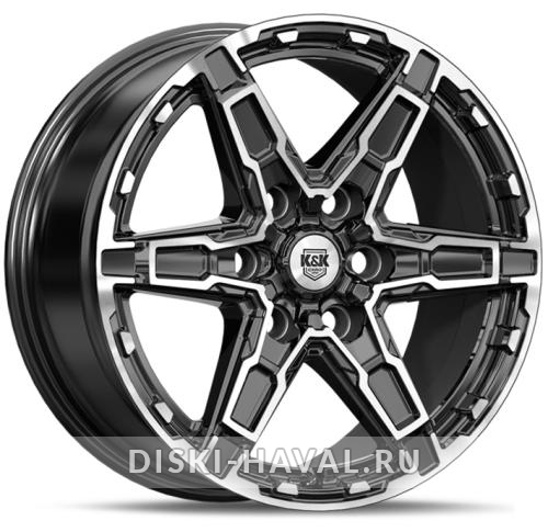 Диск КиК Дистрикт черный с полировкой