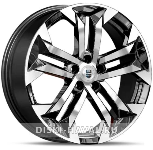 Диск КиК КР015 черный с полировкой