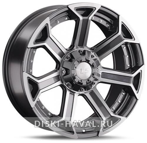 Диск LS Wheels 1293 серый с полировкой