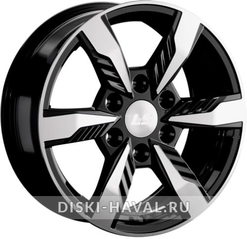 Диск LS Wheels 1301 черный с полировкой