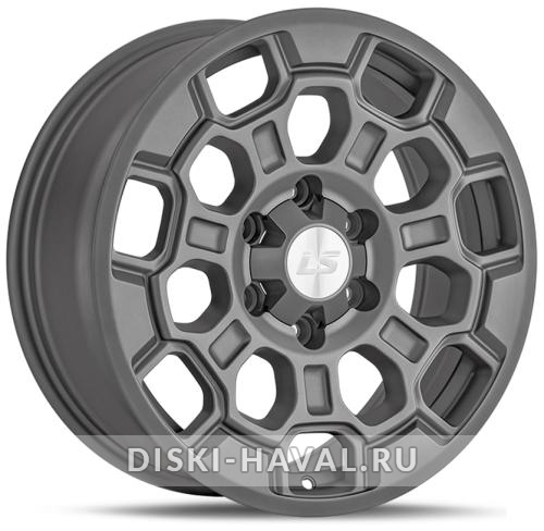Диск LS Wheels 1364 серый с полировкой