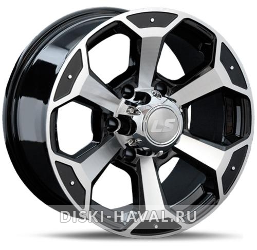 Диск LS Wheels 187 черный с полировкой