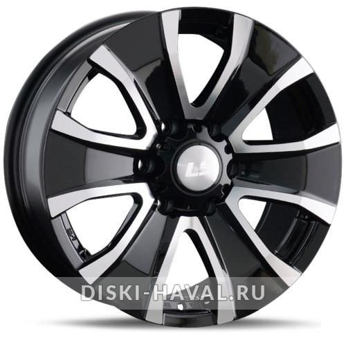 Диск LS Wheels 953 черный с полировкой