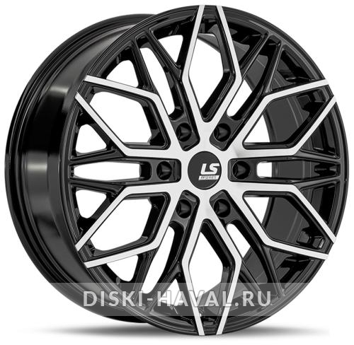 Диск LS Wheels FlowForming RC103 черный с полировкой