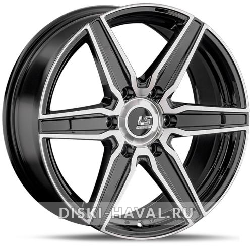 Диск LS Wheels FlowForming RC62 черный с полировкой