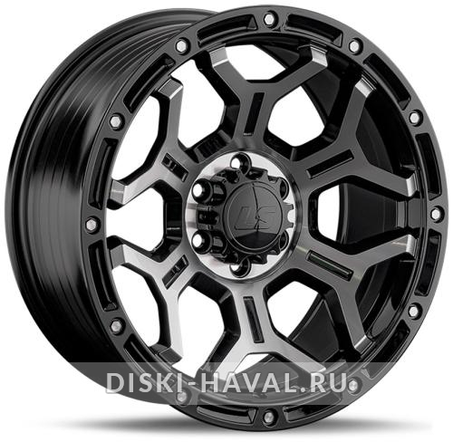 Диск LS Wheels FlowForming RC68 черный с полировкой