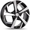 Фото диска Khomen Wheels KHW1712 черный с полировкой (рис.1)